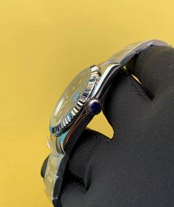 Classique 41mm Bleu Motif Cadran En Acier Inoxydable Fait Mécanique Mouvement Automatique Montre-Bracelet De Luxe Sports Porter Meilleur Prix - Product Image 3