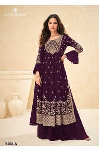 <span class=keywords><strong>GEORGETTE</strong></span> Thiết Kế Với Bộ Đồ Công Sở Thêu Với Giả Nặng - Product Image 2