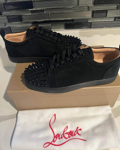 Chaussures à pointes rouges de marque de luxe pour hommes, chaussures en cuir véritable de marque célèbre pour femmes, baskets décontractées de luxe de marque de créateur - Product Image 1