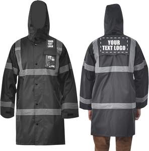 Combinaison imperméable de haute qualité, veste de pluie haute visibilité avec pantalon, vêtements de pluie réfléchissants pour la sécurité des motocyclistes - Product Image 5