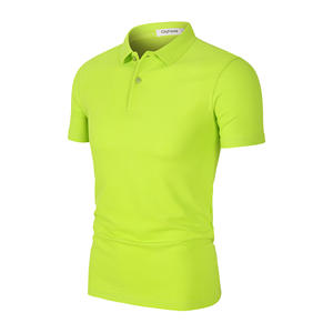 2022 Golf personnalisé pour hommes pour chemise Anti-rides séchage rapide 100% coton à manches courtes impression solide tissu tissé de haute qualité chaud - Product Image 6