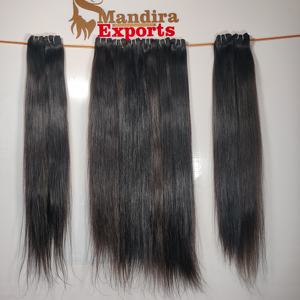 Extensiones humanas de onda profunda sueltas naturales, mechones rectos de visón largo indio crudo alineado con cutícula virgen 100% del proveedor al por mayor - Product Image 2