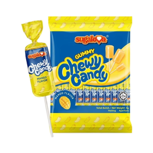 NOUVEAU Bonbons pour enfants Sucettes en bâtonnets Bonbons moelleux Saveurs mélangées 8g Bonbons en vrac Fournitures de confiserie de Malaisie - Product Image 1