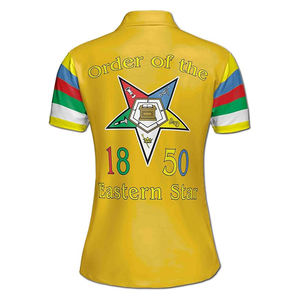 Ordre personnalisé de l'étoile de l'Est OES 1850 polo pour femme de haute qualité sur mesure manches courtes polos pour hommes - Product Image 6