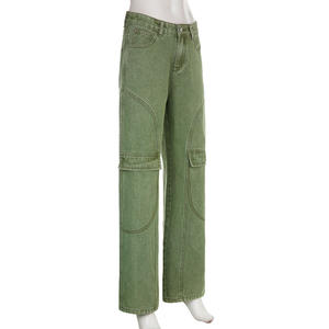 Distressed Vintage Blue Jeans Pants Men Wide leg <b>Denim</b> <b>Trousers</b> Male Oversize Streetwear Fashion Casual Straight Jeans - Product Image 3