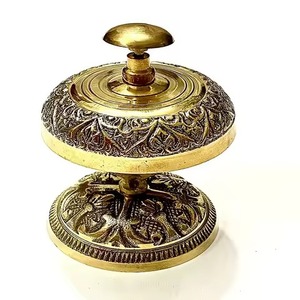 Campana de Mesa Náutica Antigua de Latón, Elegante Campana de Llamada para Oficina, Hoteles y Restaurantes, Vajilla de Diseño Interior Elegante - Product Image 2