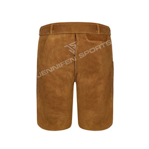 กระเป๋าคาดเอวผู้ชายหนังวัวนิ่มแบบสั้นมีกระดุมปักด้านหน้าปิดข้างมีกระเป๋าด้านหลัง - Product Image 5