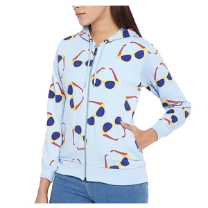 Sudadera con Capucha Personalizada para Mujer, 100% Algodón, Manga Larga, Casual, con Bolsillos, Cuello con Capucha, de Alta Calidad, Resistente al Viento y Ecológica - Product Image 2