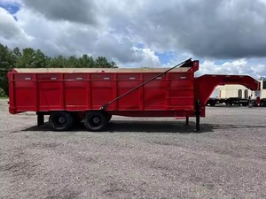 Livraison rapide de remorque à benne basculante agricole 8x20 bon marché avec composants d'engrenage et de moteur pour le basculement - Product Image 5