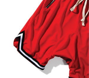 Wholesale <b>Men's</b> Trendy Polyester Casual <b>Elastic</b> <b>Waist</b> Mesh Sports <b>Shorts</b> Custom Logo Sublimation Print - Product Image 3