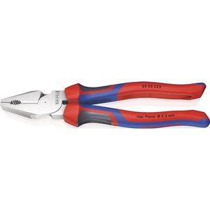 Pince combinée robuste KNIPEX 225 mm avec poignées multi-composants chromées pour la pêche - Product Image 1