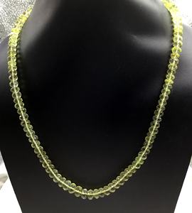 Perles de quartz citron naturel facettées pour la fabrication de bijoux fins, collier en pierres précieuses - Product Image 3