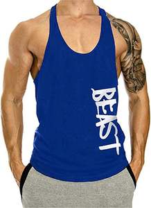 Custom <b>Loose</b> Running Muscle Mens Cotton cotton Running Breathable Fitness Stringer Sports Gym Workout <b>Tank</b> <b>Tops</b> For Men 2026 - Product Image 2