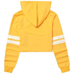 เสื้อฮู้ดมีซิปสำหรับผู้หญิงเสื้อครอปมีฮู้ดผ้าแบบปรับแต่งได้เสื้อครอปสำหรับใส่ไปยิม - Product Image 3