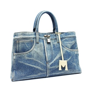 Sac bandoulière vintage en jean pour femme, durable pour la plage, avec imprimé couleur unie et logo personnalisé - Product Image 1