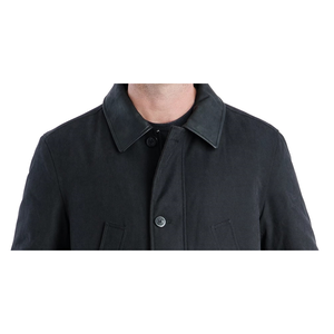 Cappotto da Uomo London Fog con Zip e Decorazione a Bottoni, Colore Nero - Product Image 2