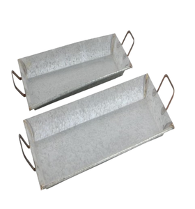 Bandeja de servicio con mango de cuerda de diseño personalizado, decoración del hogar, decoración festiva y de boda, bandeja decorativa galvanizada de alta calidad - Product Image 4