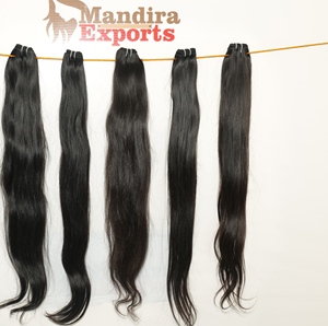 Extensions de cheveux humains bruts non traités, cheveux indiens vierges blond un donneur, faisceaux droits soyeux naturels - Product Image 4