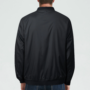 Custom Made OEM Design 100% Cotton Men's Solid Black Color <b>Slim</b> <b>Fit</b> <b>Jackets</b> With Pockets <b>Jacket</b> Surplus Stocks From Bangladesh - Product Image 2
