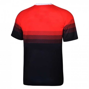 Maillot de rugby à coupe personnalisée avec col arrondi poignets extensibles logos de transfert de chaleur et mélange de matériaux légers et durables - Product Image 4