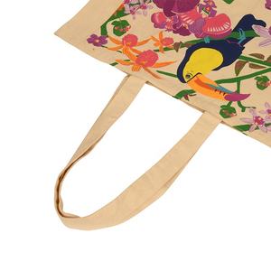 Sac en toile de coton avec logo personnalisé de qualité supérieure, sac fourre-tout en coton personnalisé, sac d'épicerie fourre-tout de plage - Product Image 3