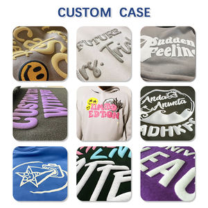 Nouveau sweat-shirt à manches longues surdimensionné en coton mélangé avec logo personnalisé, sweat-shirt à col rond pour unisexe - Product Image 5