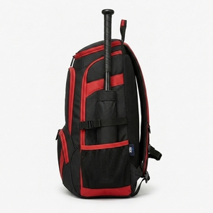 Bolsa para bate de béisbol hecha con tela resistente, compartimentos grandes, cremalleras seguras y correas de hombro cómodas para uso deportivo. - Product Image 2