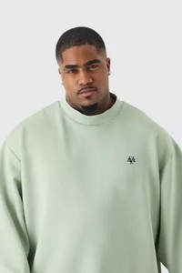 Sweat-shirt surdimensionné à col rond en coton vintage 100% de qualité supérieure personnalisé pour hommes fabriqué par Huzaifa Products - Product Image 4