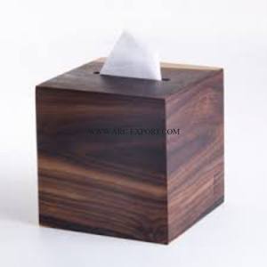 Porte-papier de soie en métal de forme carrée attrayante meilleure vente distributeur de stockage de tissu d'argent en acier inoxydable de conception de feuille - Product Image 5