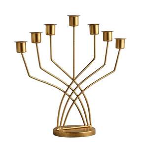Best <b>Sale</b> High Finished Metal Candle Holder Fancy Gold Plated Top Design Candle <b>Light</b> Stand for <b>Christmas</b> Easter Birthday - Product Image 4