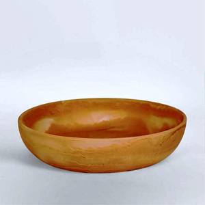 ชามเสิร์ฟทำมือขอบหยักสีเขียวมันวาวจากเรซิ่น ขัดเงา สำหรับตกแต่งครัว เป็นมิตรกับสิ่งแวดล้อม ผลิตในอินเดีย - Product Image 3