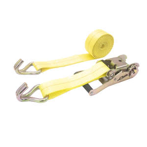 Cinturón de poliéster amarillo de 50mm de liberación rápida, correa de trinquete, ganchos de metal de amarre, ajustes rápidos y fáciles mientras asegura sus cargas - Product Image 3