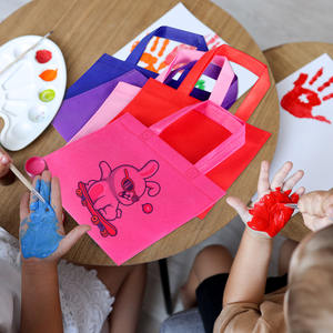 Bolsas de Tela No Tejida Mini Personalizables, Coloridas, para Niños, Manualidades, Regalos, Recuerdos de Fiesta, Pequeñas, para Supermercado, Tienda de Abarrotes - Product Image 5