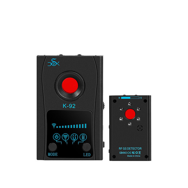 K92 Wireless Scanner Frequency 1MHz-8000MHz with Location Anti Bug Finder Camera Tracker Detector