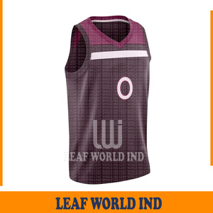 Maillot de basket-ball personnalisé de haute qualité grande taille sublimé par teinture pour jeunes 2025 derniers modèles vêtements d'été - Product Image 4