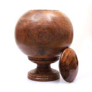 Urna de madera giratoria para cenizas humanas Urna de cremación decorativa para cenizas de adultos Unique Impresionante para cenizas funerarias de adultos Urna 200 CB - Product Image 2
