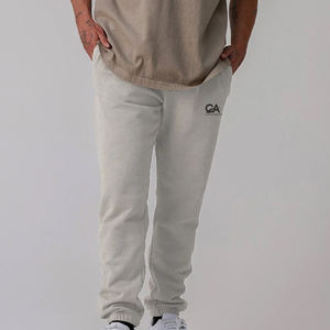 100% coton nouveau Design hommes empilés pantalons de survêtement haute rue Hip Hop 3d bouffée impression survêtement pantalons de survêtement Flare pantalons de survêtement hommes - Product Image 5