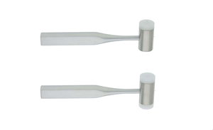 Maillet dentaire à tête en nylon à manche court de 14 cm de la société Dentavex, en acier inoxydable, alimenté par une machine - Product Image 2