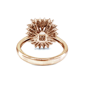 Bijoux fins, design vintage, haute qualité, or rose massif 18 carats, diamant véritable, forme classique, bague de fiançailles, bague de mariage, cadeau - Product Image 3
