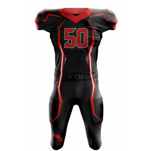 Maillot d'entraînement de football américain unisexe sur mesure avec logo OEM respirant grande taille imprimé directement à l'usine - Product Image 1