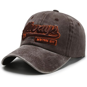 หมวกเบสบอล6แผงวินเทจใส่ได้ทั้งชายและหญิงมีปีกโค้งแบบปรับแต่งโลโก้และหัวเข็มขัดโลหะดีไซน์แบบเรียบง่าย - Product Image 6