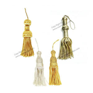 Borlas de hilo ceremonial de lingotes Borla de oro francés - Product Image 4