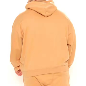 Winter Plus Size Streetwear Style Hoodie & Shorts <b>Set</b> for Men 100% Cotton Fleece Outdoor & Casual Use - Product Image 4