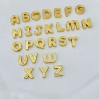 Breloques initiales de l'alphabet A-Z, perles à grand trou pour la fabrication de bijoux DIY (bracelets, colliers)