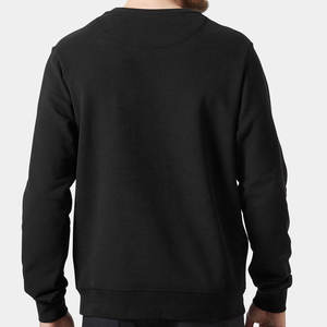 Sudadera de cuello redondo bordada con logotipo personalizado de talla estadounidense de alta calidad de fabricante, sudaderas elegantes de hombre en blanco de lana gruesa - Product Image 2