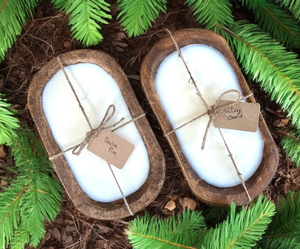 Vela Aromática de Cera de Soja en Recipiente de Madera Marrón con Diseño de Calabaza para Otoño - Product Image 3