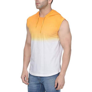 2026 Winter <b>Men</b> Casual style <b>Men's</b> Solid Color Loose fit Cotton <b>Sleeveless</b> <b>hoodies</b> New Arrival Blank Custom Logo <b>sleeveless</b> hood - Product Image 2