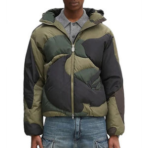 Veste d'hiver unisexe personnalisée de créateur, veste matelassée camouflage pour homme, vêtements d'hiver, veste à bulles - Product Image 1