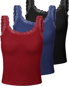 Débardeur en dentelle sans manches, écologique, push-up, pour femmes - Product Image 2