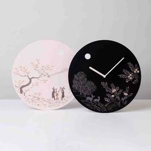 Accent de chambre nacre horloges suspendues cercle décoratif MOP perle incrustation horloge de premier producteur - Product Image 6